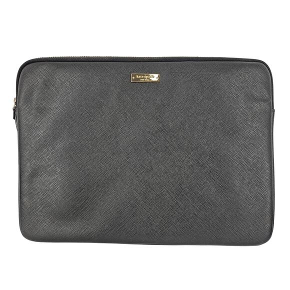KATE SPADE BLACK HARD CASE 13" LAPTOP CASE WITH PINK MEMORY FOAM PADDING - Picture 1 of 10